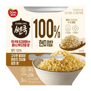 Cooked Brown Rice 3 pack 195g *3