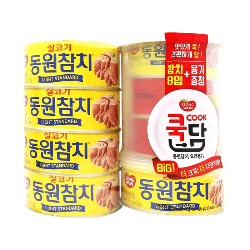 Dongwon-Light-Standard-Tuna-150g-5.29oz--5-Cans---100g-3.53oz--3-Cans