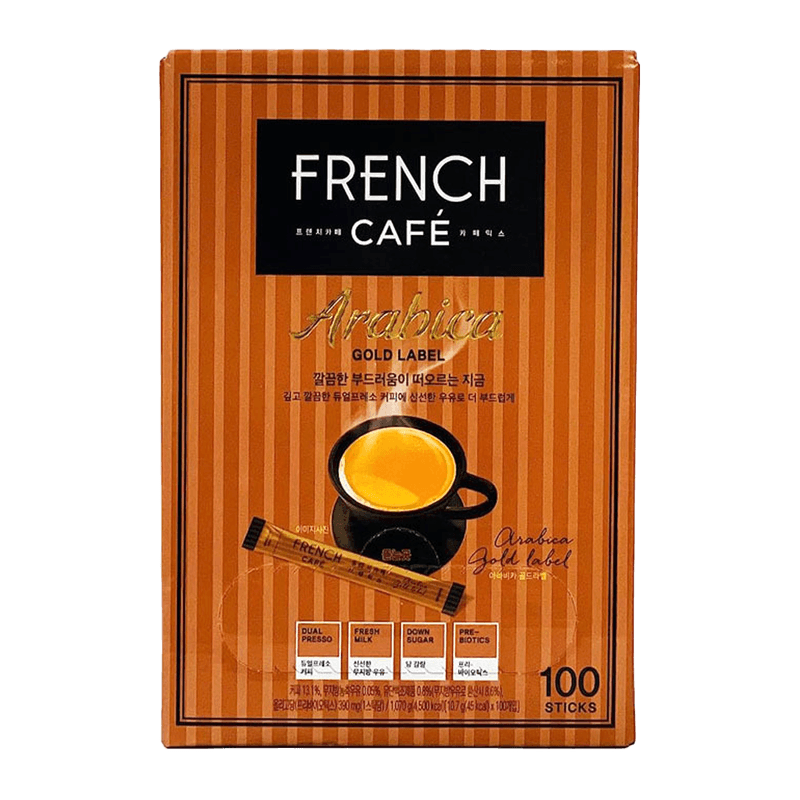 French Cafe Coffee Mix Arabica Gold Label 100 sticks - H Mart