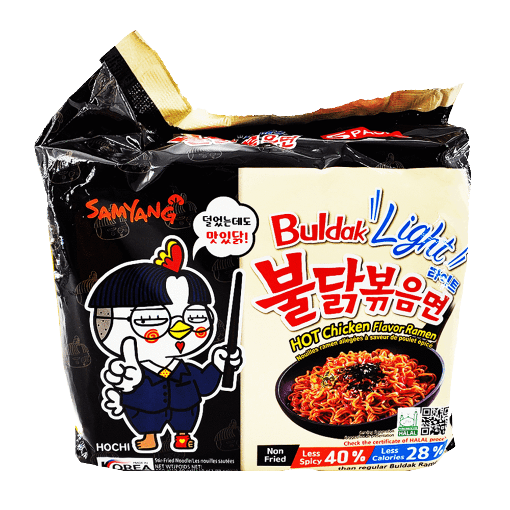 Buy Samyang Light Hot Chicken Flavor Ramen 3.88oz 5 Packs | HMart - H Mart