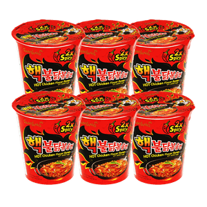 Extra Hot Chicken Flavor Ramen Cup 2.29oz(65g) 6 Cups