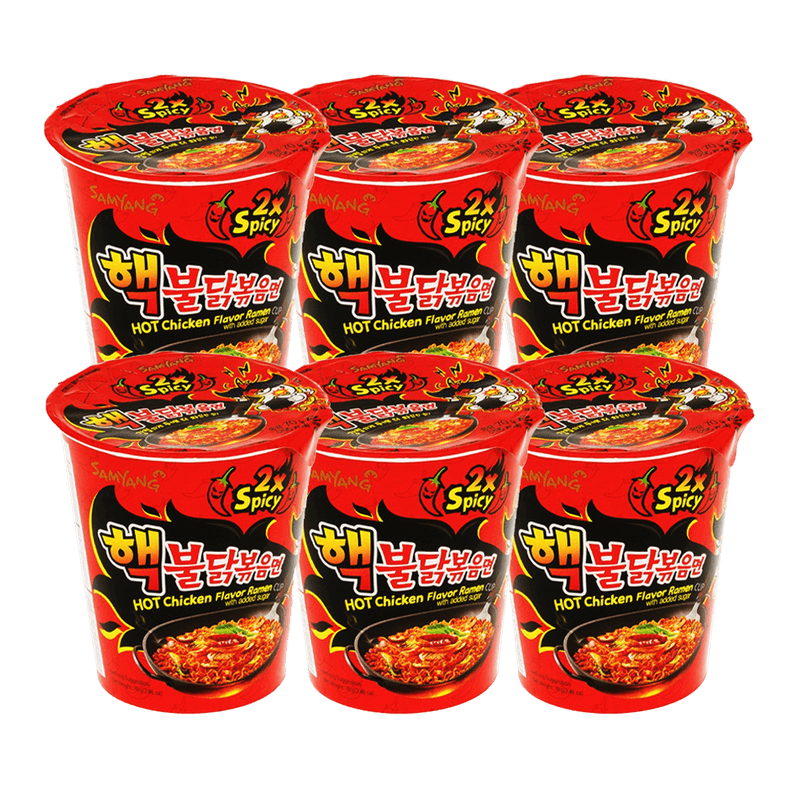 Samyang-Extra-Hot-Chicken-Flavor-Ramen-Cup-2.29oz-65g--6-Cups