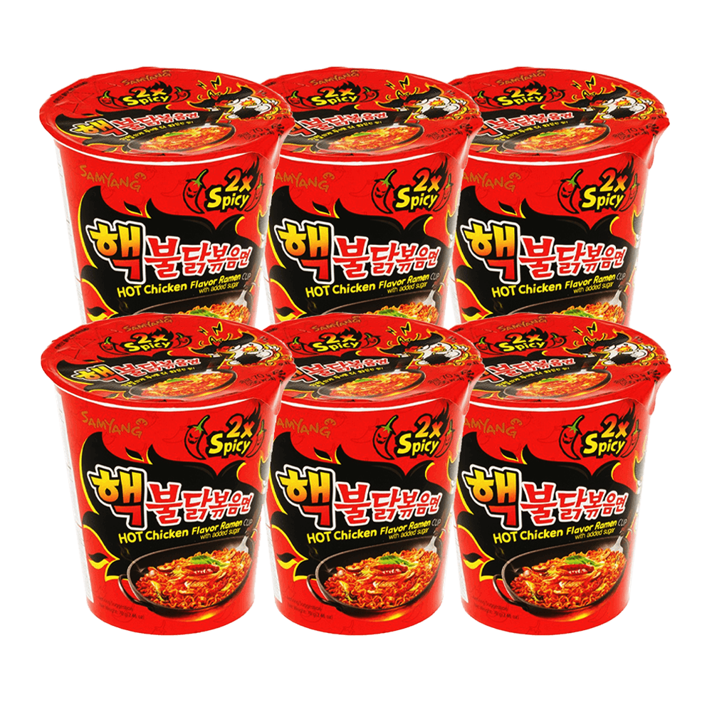 Extra Hot Chicken Flavor Ramen Cup 229oz65g 6 Cups H Mart 5567