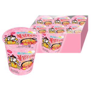 Artificial Spicy Chicken Flavor Ramen Carbonara 2.82oz(80g) 6 Cups