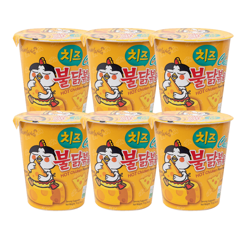 Artificial Spicy Chicken Flavor Ramen Cheese 2.46oz(70g) 6 Cups