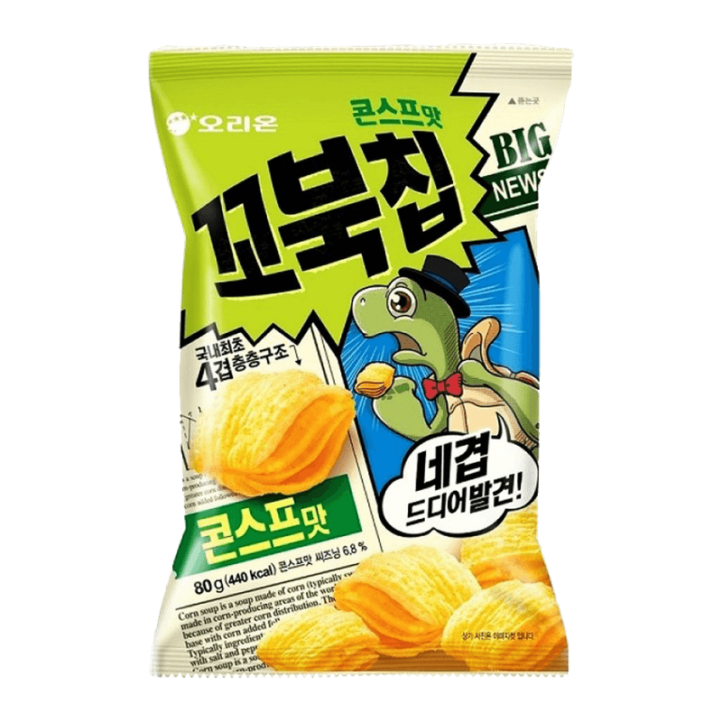 Turtle Chips Cornsoup 2.8oz(80g) - H Mart