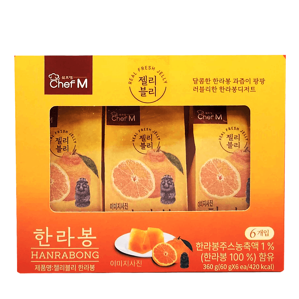 Jelly-vely Shine Hanrabong (Korean Orange) 2.11oz / 6 Pack - H Mart