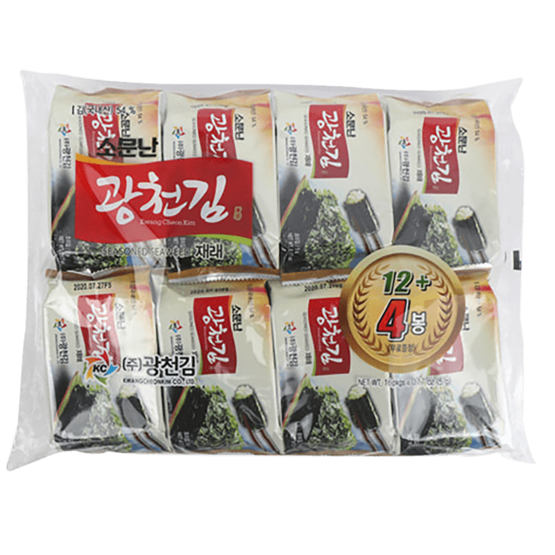 Buy Kwangcheon Famous Seasoned Seaweed Dosirak 16 packs 2.72oz | HMart ...