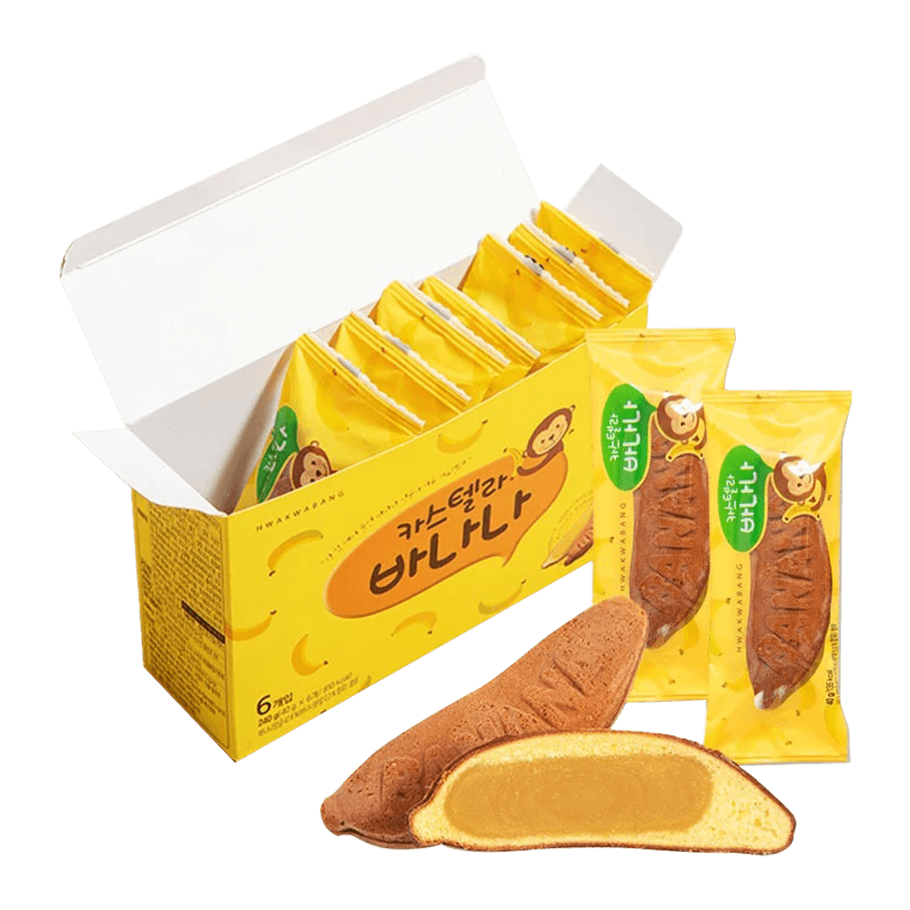 Hwakwabang Castella Banana 8.47oz(240g) 6pc