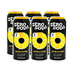 Zero Soda (Pinapple) 16.9 floz(500ml) 6 Packs