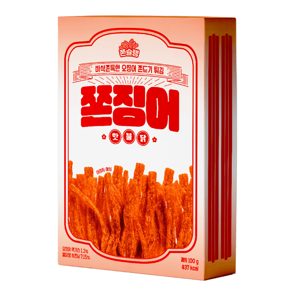 Buy Jjonchelin Squid Snack (Spicy Buldak/Spicy Chicken Flavor) 3.52oz ...