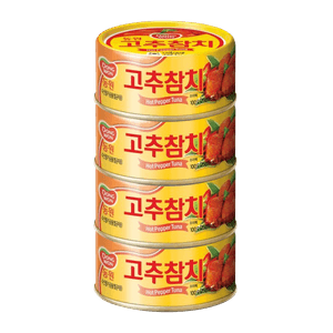 Dongwon Tuna with Hot Pepper Sauce 5.29oz(150g) 4 Cans