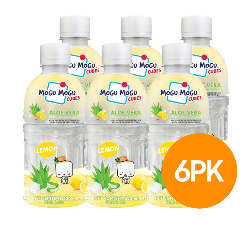 Buy Mogu Mogu Aloe Vera Drink Lemon 10.82 fl oz - 6 Pack | HMart