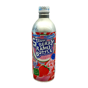 Ramune Strawberry Flavor 16.2 FL OZ (480 ML)