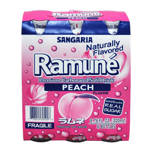Ramune Peach Flavor 40.56 FL OZ (1200 ML)