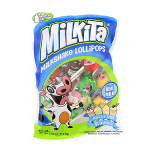 Milkita Assorted Milk Lollipops 6.08 OZ (173 G)