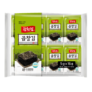 Gobchang Dosirak Seasoned Seaweed 16pk