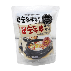 Spicy Soft Tofu Stew Stock 5oz(140g) 3 Ea