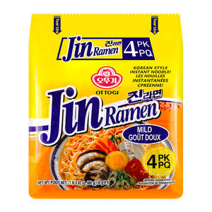 Jin Ramen Mild Flavor 4.23oz(120g) 4 Packs