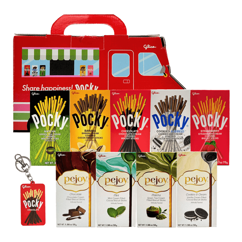 Glico-Pocky-Truck-Set-with-Key-Chain-9-Flavors--20.3oz