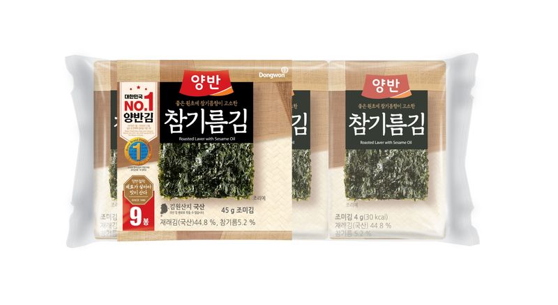 Dongwon-Yangban-Sesame-Oil-Seasoned-Laver-0.18oz-5g--x-9-Packs