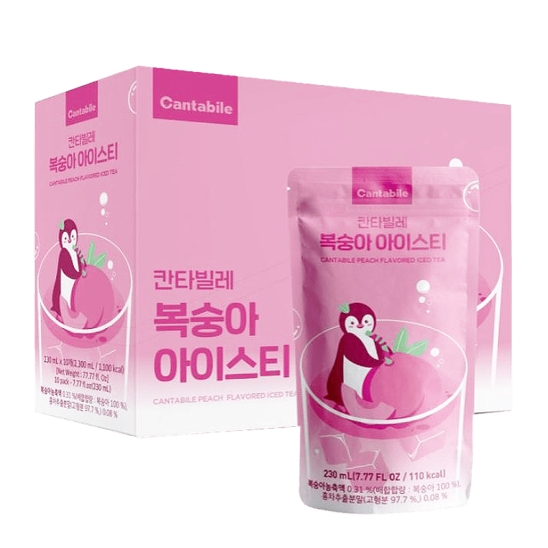 Cantabile-Peach-Iced-Tea-Pouches-8.11-fl.oz-230ml--10-Pouches