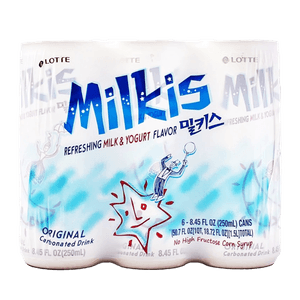Lotte Milkis Original 8.45 fl.oz(250ml) 6 Cans