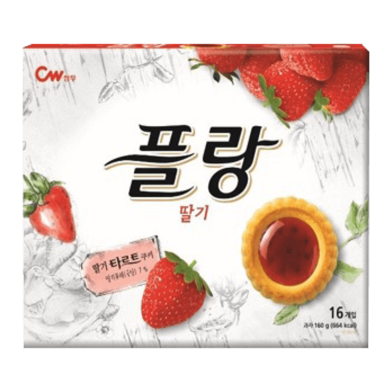 Chung-Woo-Flan-Strawberry-Flavored-Tart-Cookies-5.64oz-160g-