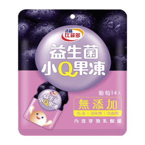 Bifido Probiotic Small Gonjac Jelly Grape 14 Pieces 9.88oz(280g)