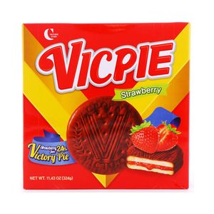 Crown Vic Pie Strawberry 11.43oz(324g) 18 Pieces