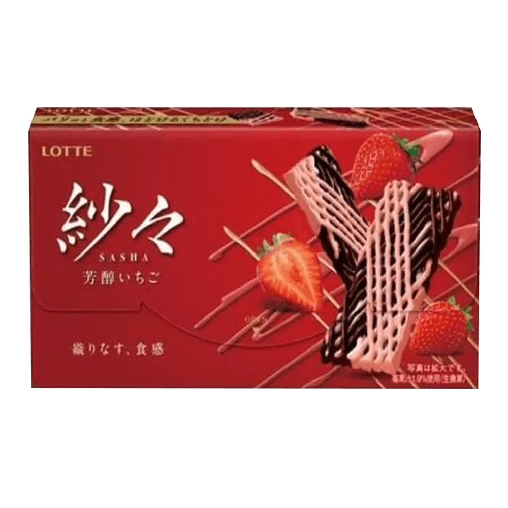 Buy Lotte Sasha Strawberry Chocolate 2.4oz | HMart - H Mart
