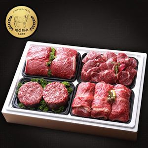 [名品] 구이정육선물세트 1.6kg(등심400g+특수부위400g+불고기400g+국거리400g/1등급이상)