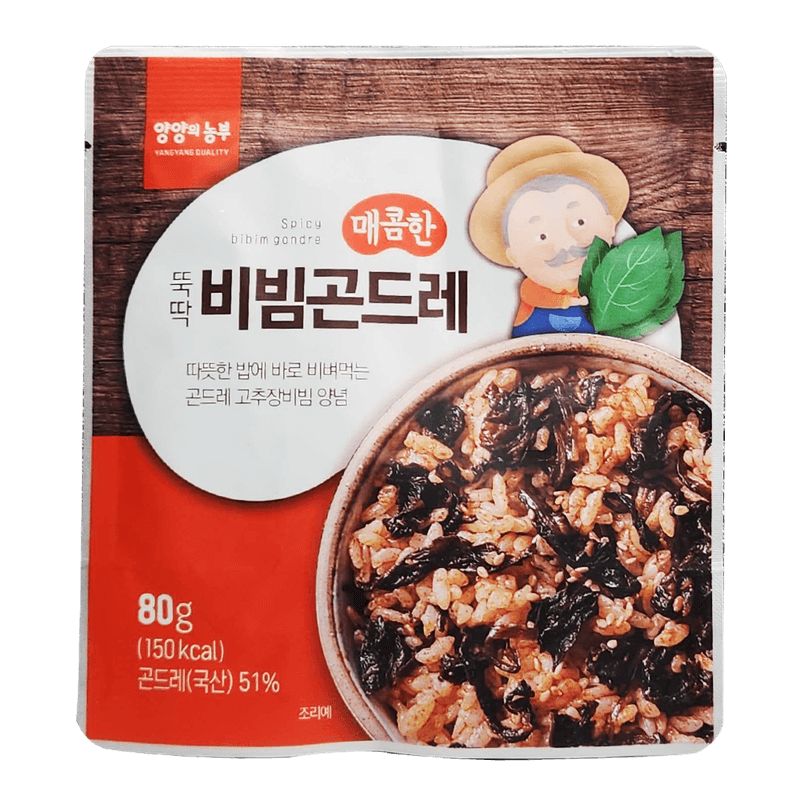 Yangyang-Quality	Spicy-Bibim-Cirsium-Setidens-Korean-Thistle--Soybean-Paste-Sauce-2.82oz-80g-	양양의농부	매콤한뚝딱-비빔곤드레-양념-2.82oz-80g-