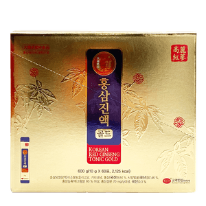 Tonic Gold Pouch Korean Red Ginseng  0.3fl oz(10ml) x 60 Pouches