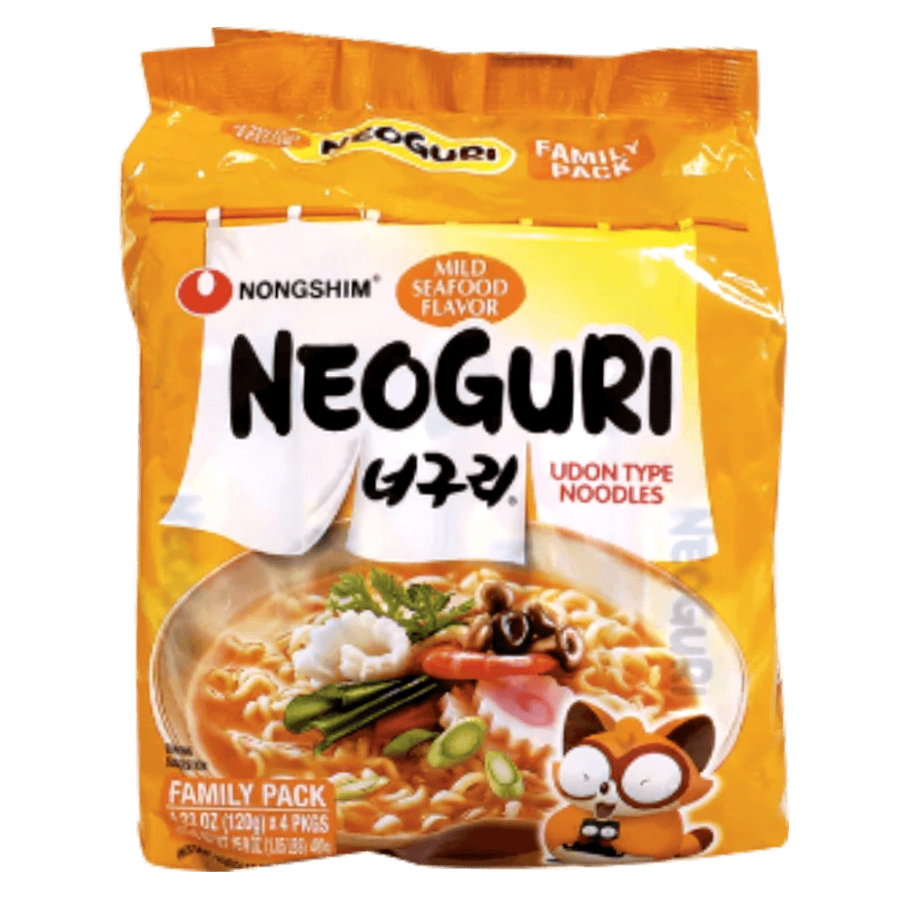 Buy Nongshim Neoguri Ramen Seafood & Mild 4.23oz x 4 Packs | HMart - H Mart