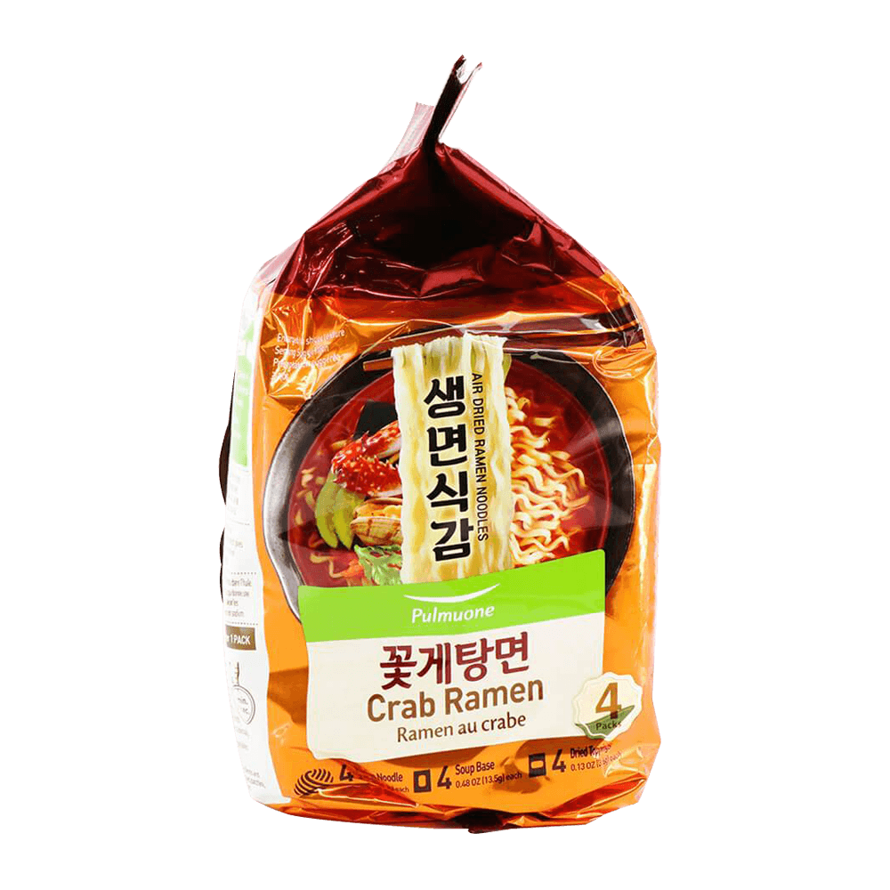 Air Dried Crab Ramen 3.43oz(97g) 4 Packs - H Mart