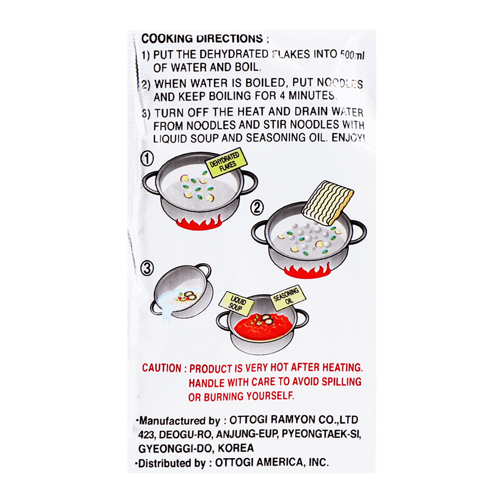 Jin Jjambbong Spicy Seafood Noodle 4.58oz(130g) 4 Packs - H Mart