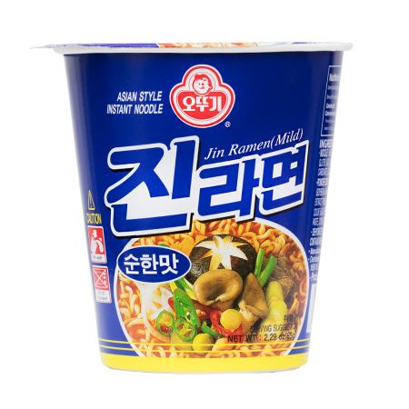 Jin Ramen Cup Mild Flavor 2.3oz(65g) 6 Cups - H Mart