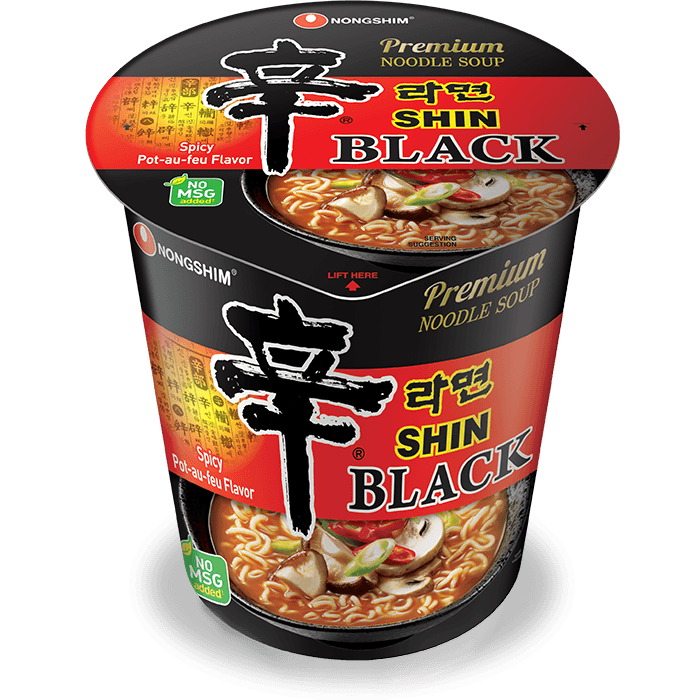 Buy Nongshim Shin Ramyun Black Cup 2.6oz (75g) 6 Cups | HMart - H Mart