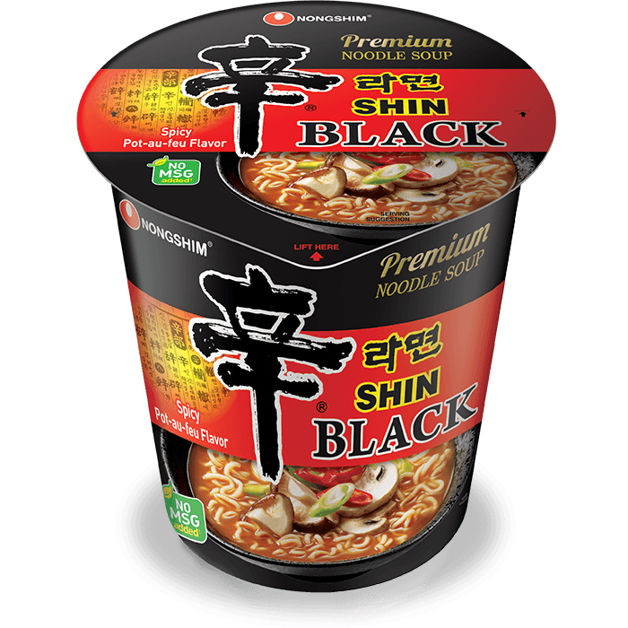 Shin Ramyun Black Cup 3.5 oz(101g) 6 Cups - H Mart