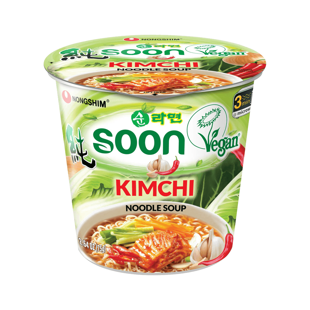 Soon Kimchi Ramen Cup 2.6oz(75g) 6 Cups - H Mart Soon Kimchi Ramen Cup 2.6oz(75g) 6 Cups - H Mart