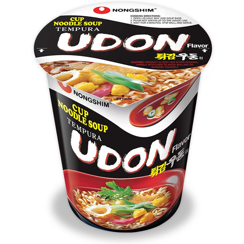 Tempura Udon Cup Noodle Cup 2.6oz(75g) 6 Cups - H Mart Tempura Udon Cup Noodle Cup 2.6oz(75g) 6 Cups - H Mart