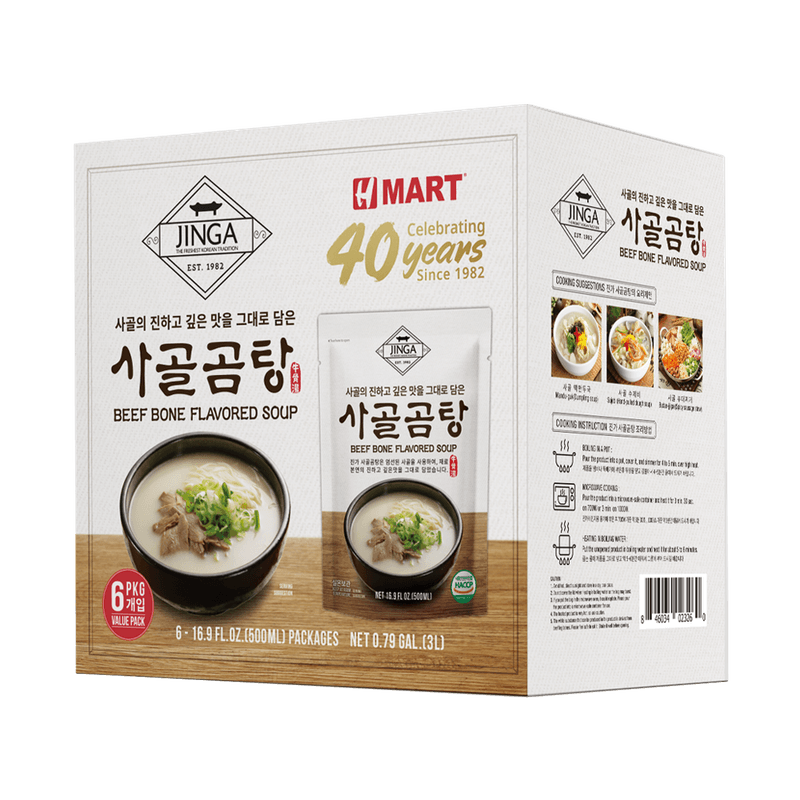 Beef Bone Soup 16.9 fl.oz(500ml) 6 Packs - H Mart