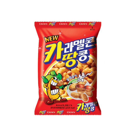 CROWN-CARAMEL-CORNS-AND-PEANUTS-2.54OZ-72G--16-크라운-카라멜콘과-땅콩