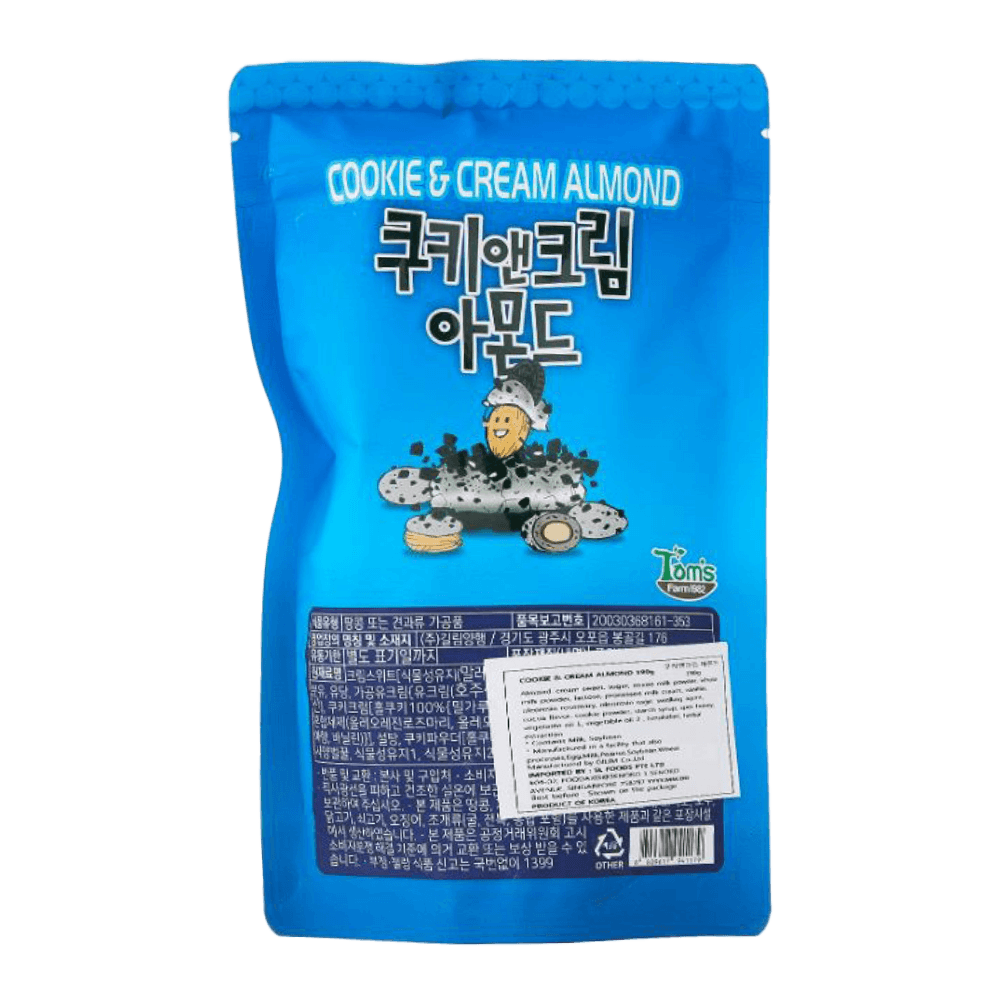 Cookie & Cream Almond 6.7 OZ (190 G) - H Mart