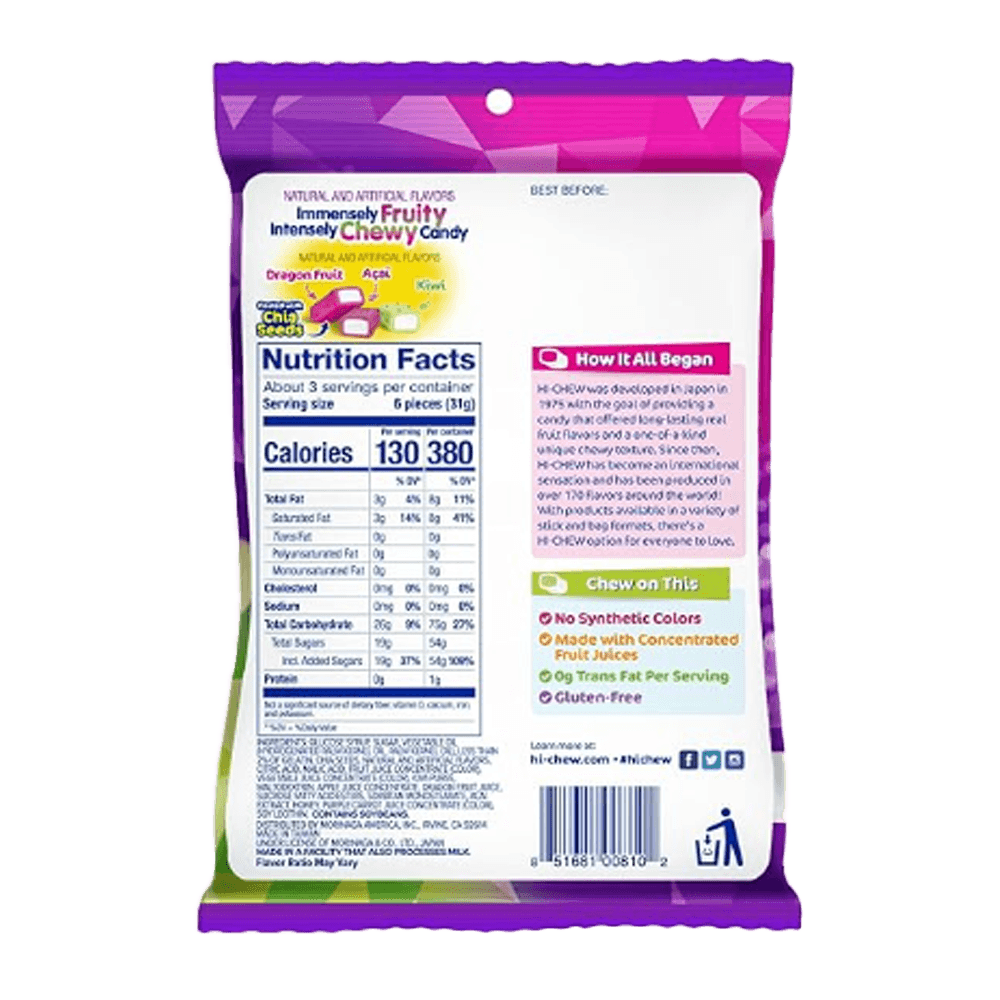 Morinaga Hi Chew Superfruits Mix 317oz 90g