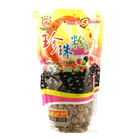 WUFUYUAN-TAPIOCA-PEARL--BLACK--8.8OZ-36-五福圓-黑珍珠粉圓-73012