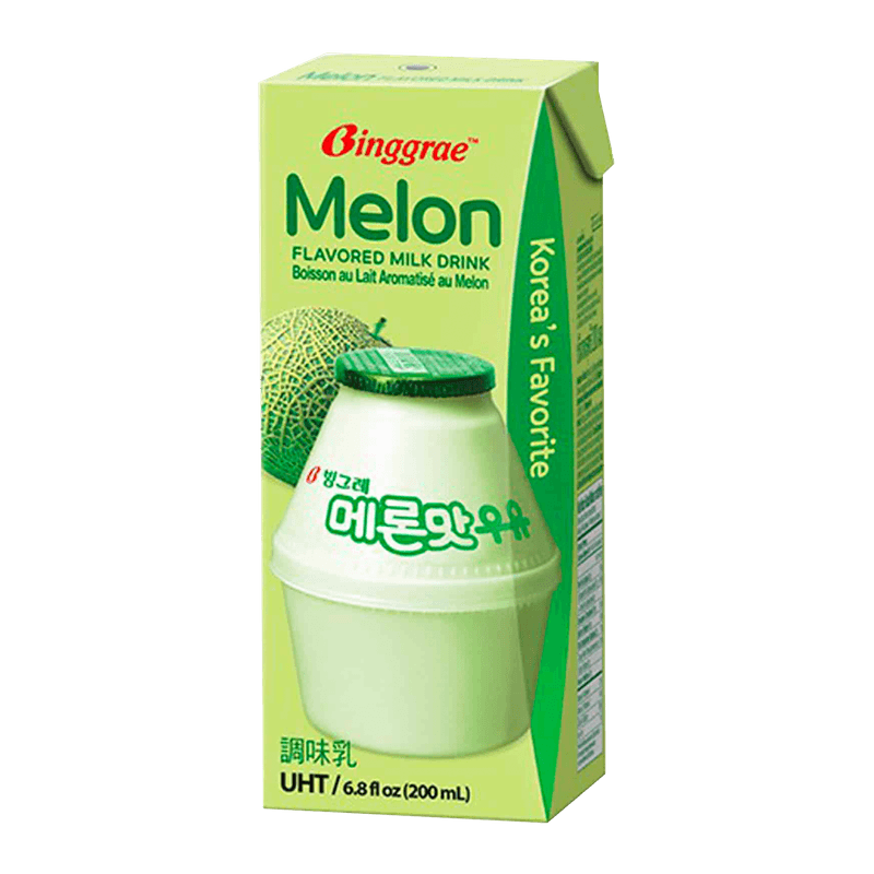 BGR-SOFT-DRINK-MELON-FLAVORED-1PL-140-4-6-200ml-6.8oz--빙그레-멜론우유