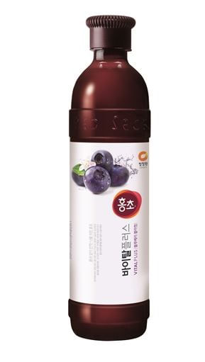 CJO-HONGCHO-BLUEBERRY-30.43FL.OZ-900ML--12-청정원-홍초-블루베리-NEW-