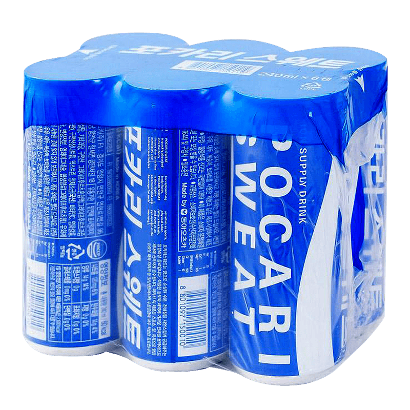 Pocari Sweat Soft Drink 6 Cans 49.68 FL OZ (1470 ML) - H Mart